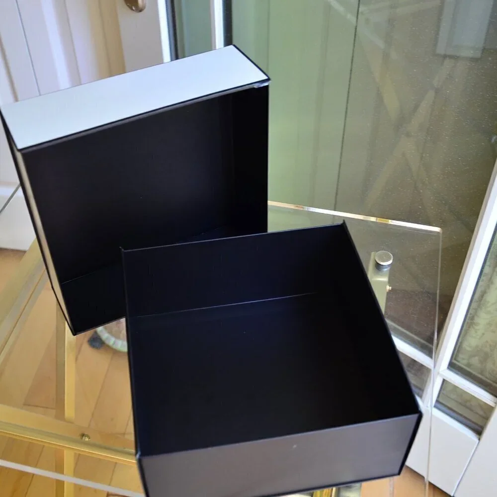 Lot of 5 Authentic CHANEL Square Empty Gift Box Container 8.5